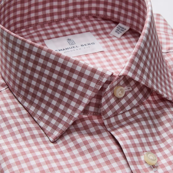 Checked Cotton Twill Shirt