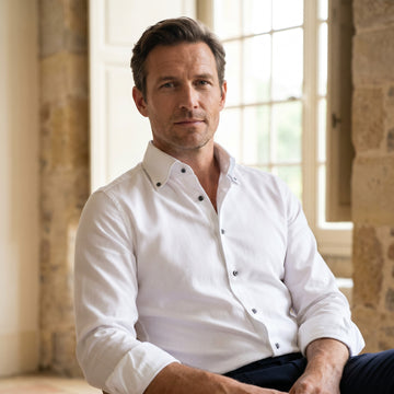 Brushed Casual Sartorial Shirt, worn — Emanuel Berg