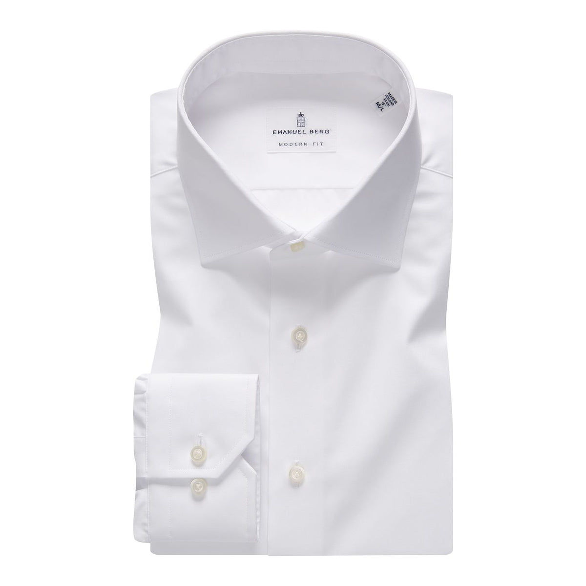 Traveller Dress Shirt in White — Emanuel Berg