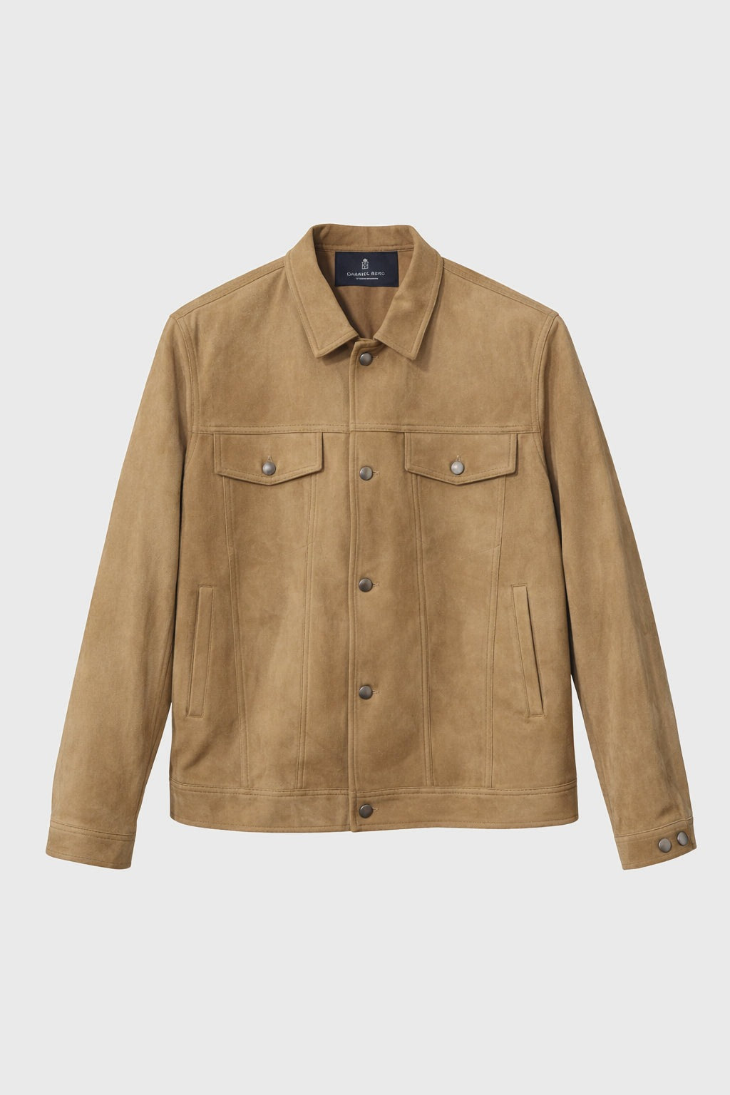 Performance Ultra Suede Jean Jacket in Beige — Emanuel Berg