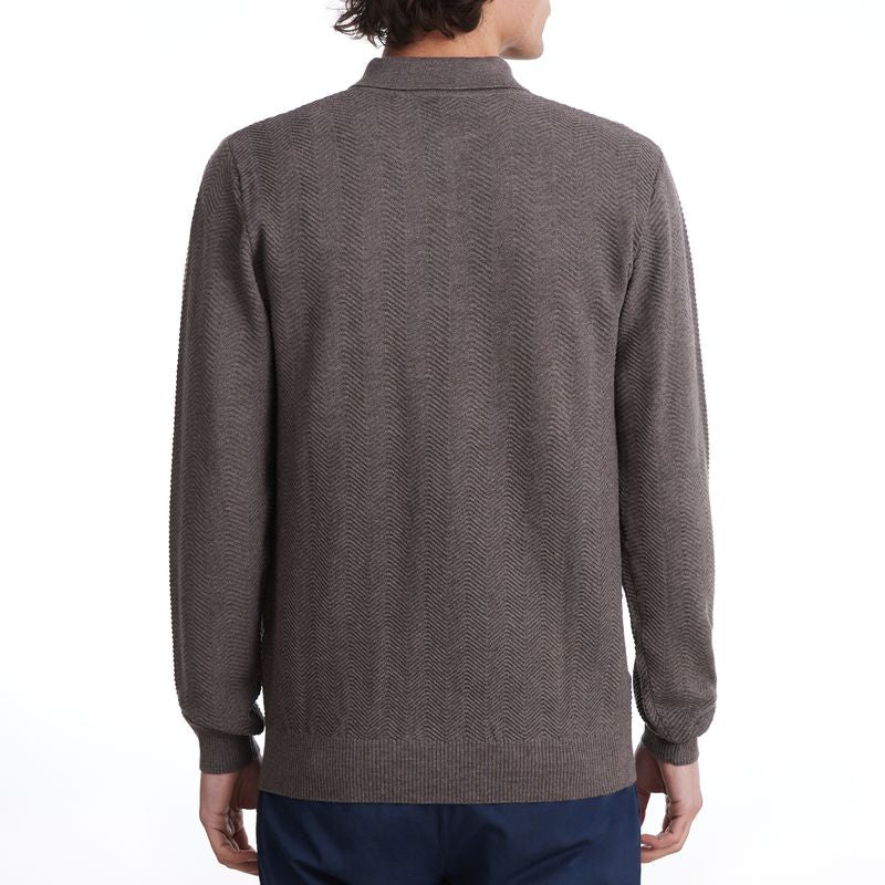 Lightweight Structured Long-Sleeve Polo