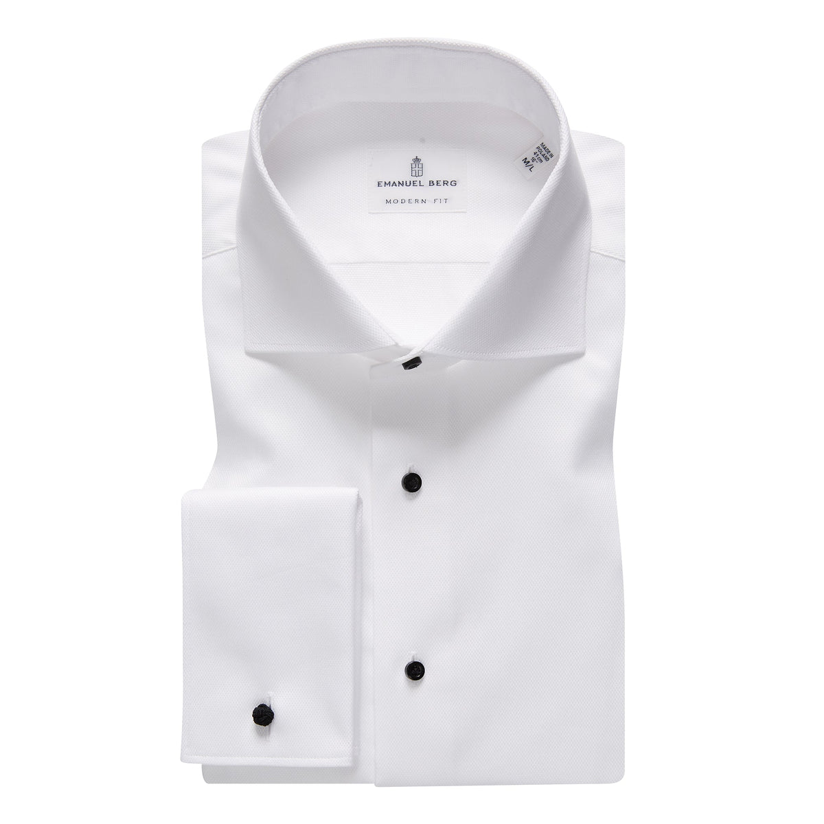 Classic White Formal Shirt in White — Emanuel Berg