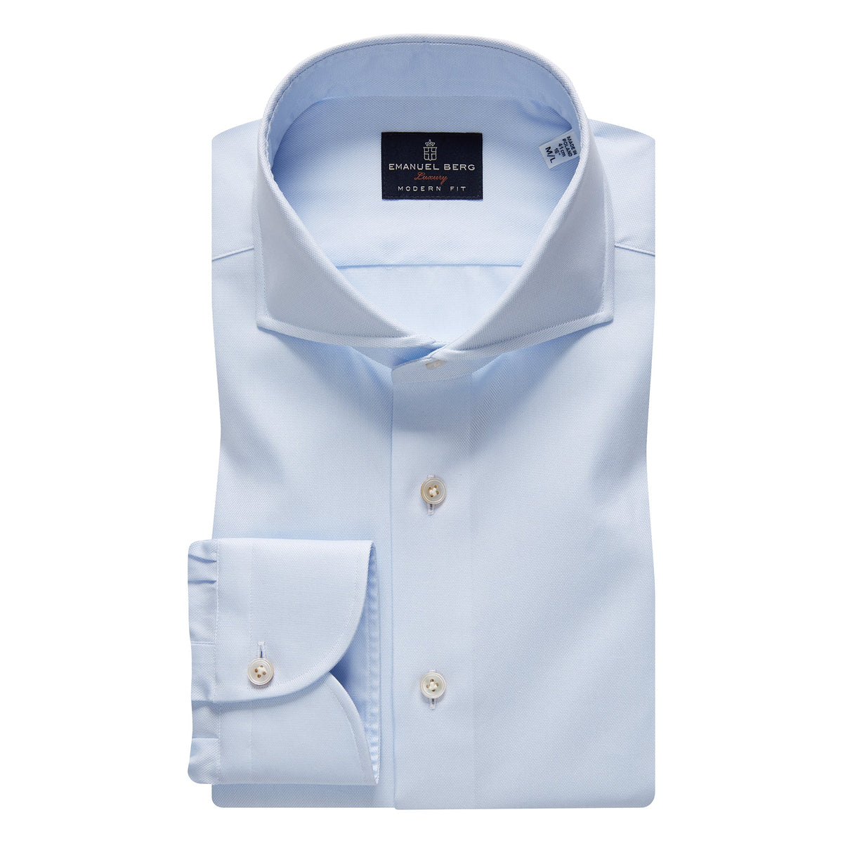 PREMIUM LUXURY DRESS SHIRT in Light Pastel Blue — Emanuel Berg