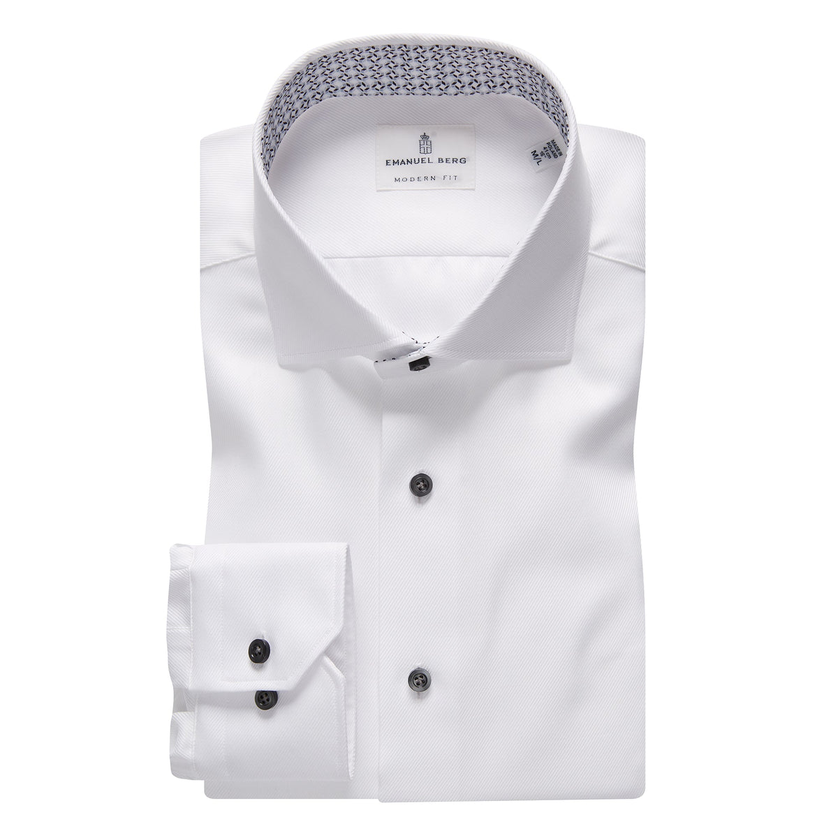 Essential Dress Casual Shirt in White — Emanuel Berg