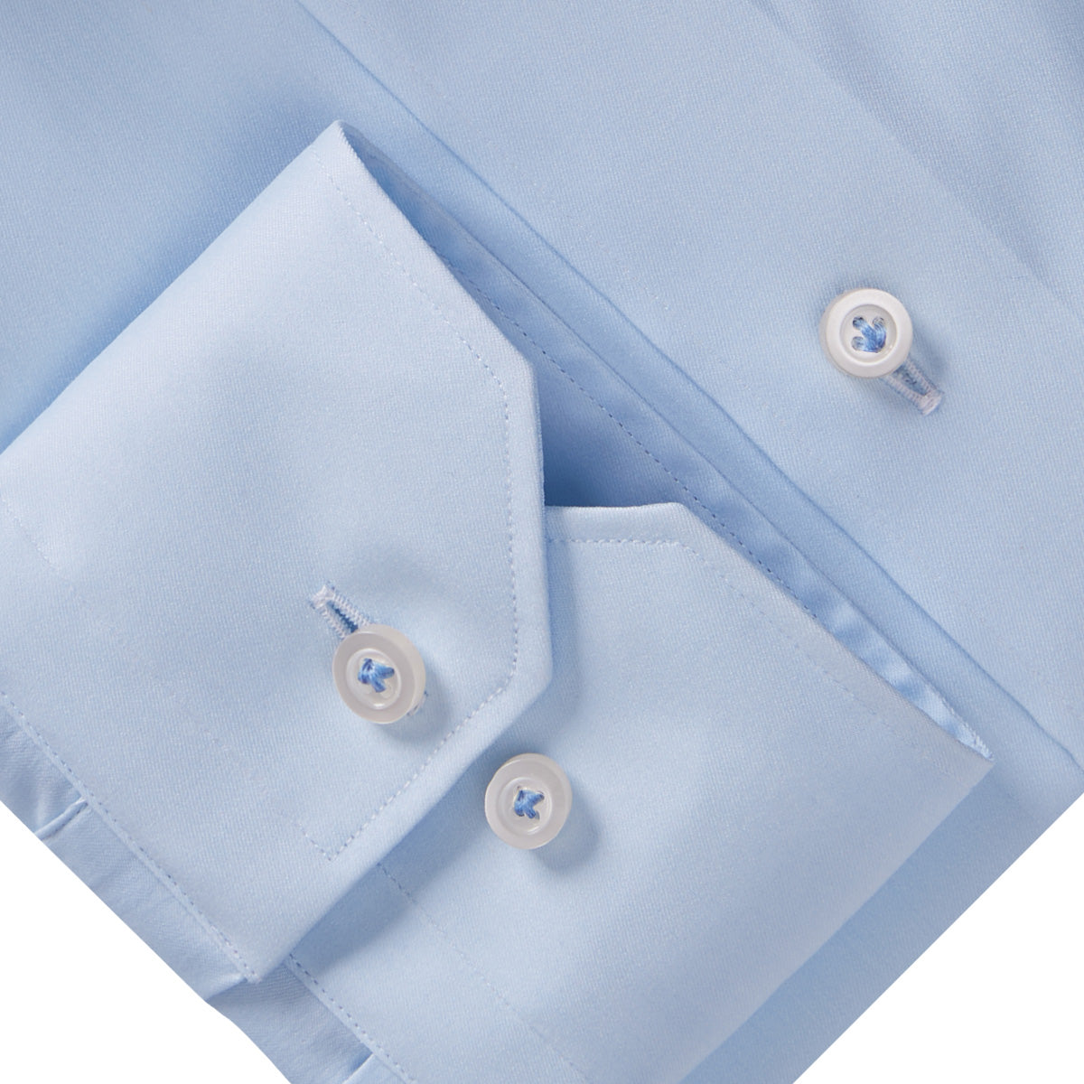 Modern Performance Stretch Dress Shirt in Light Pastel Blue — Emanuel Berg
