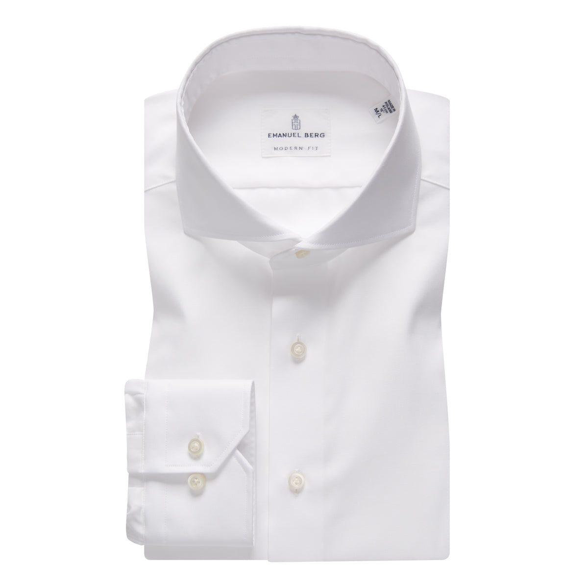 Traveller Dress Shirt in White — Emanuel Berg