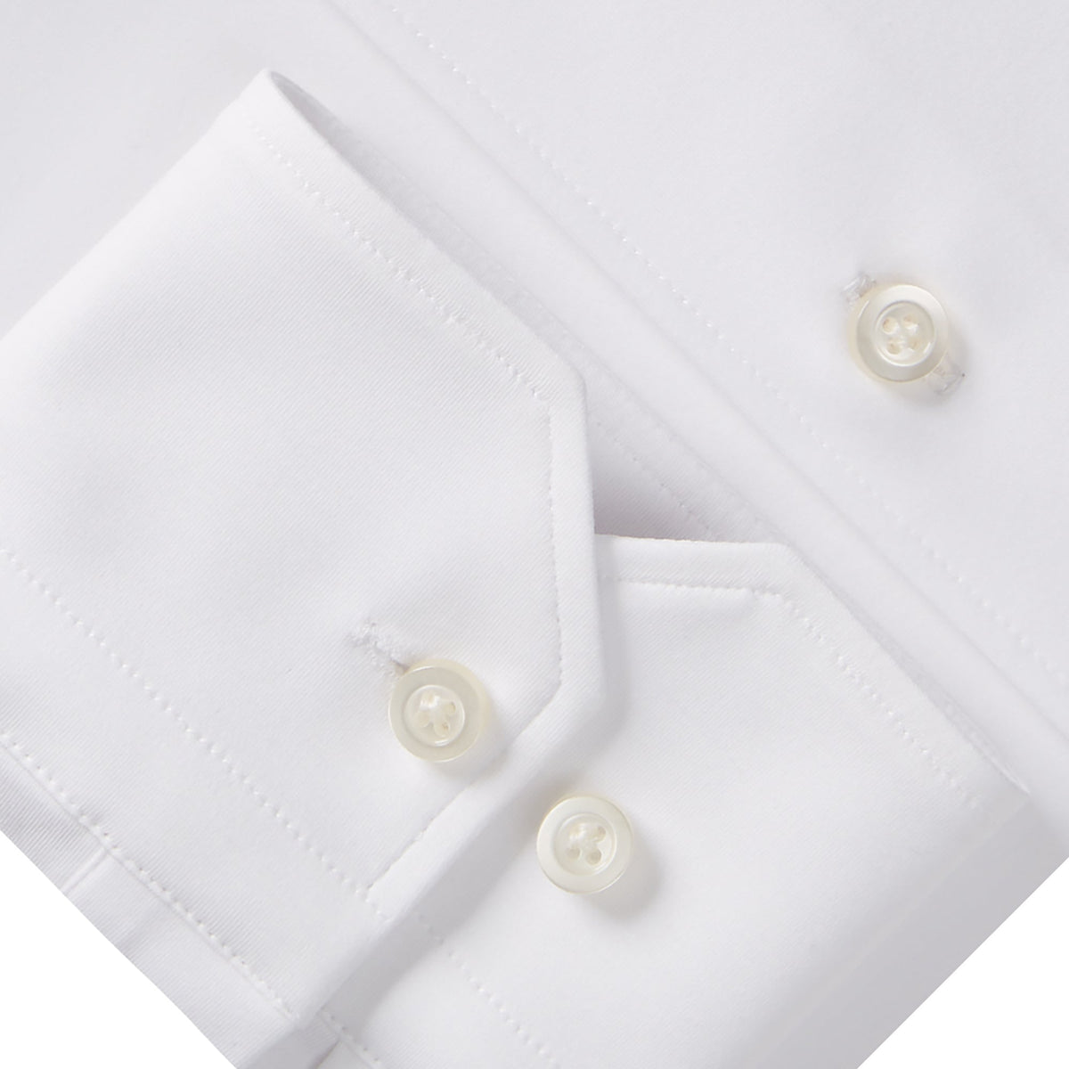 Modern 4Flex Stretch Knit Shirt in White — Emanuel Berg