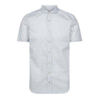 Printed Stretch Poplin Short Sleeve Casual Shirt