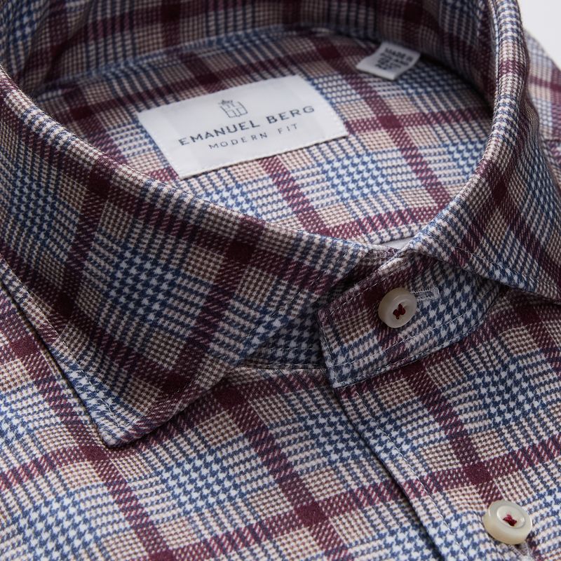 Modern 4 Flex Stretch Knit Shirt in Medium Red — Emanuel Berg
