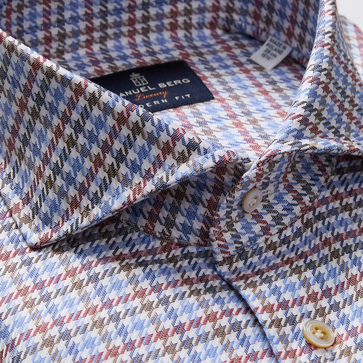 Houndstooth Twill Dress Shirt
