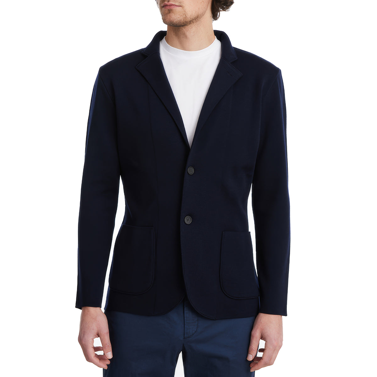 Premium Merino Swacket in Navy — Emanuel Berg