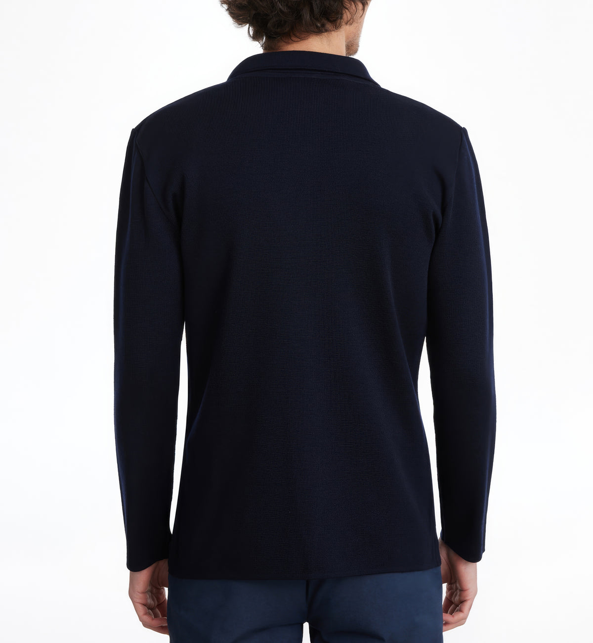 Premium Merino Swacket in Navy — Emanuel Berg
