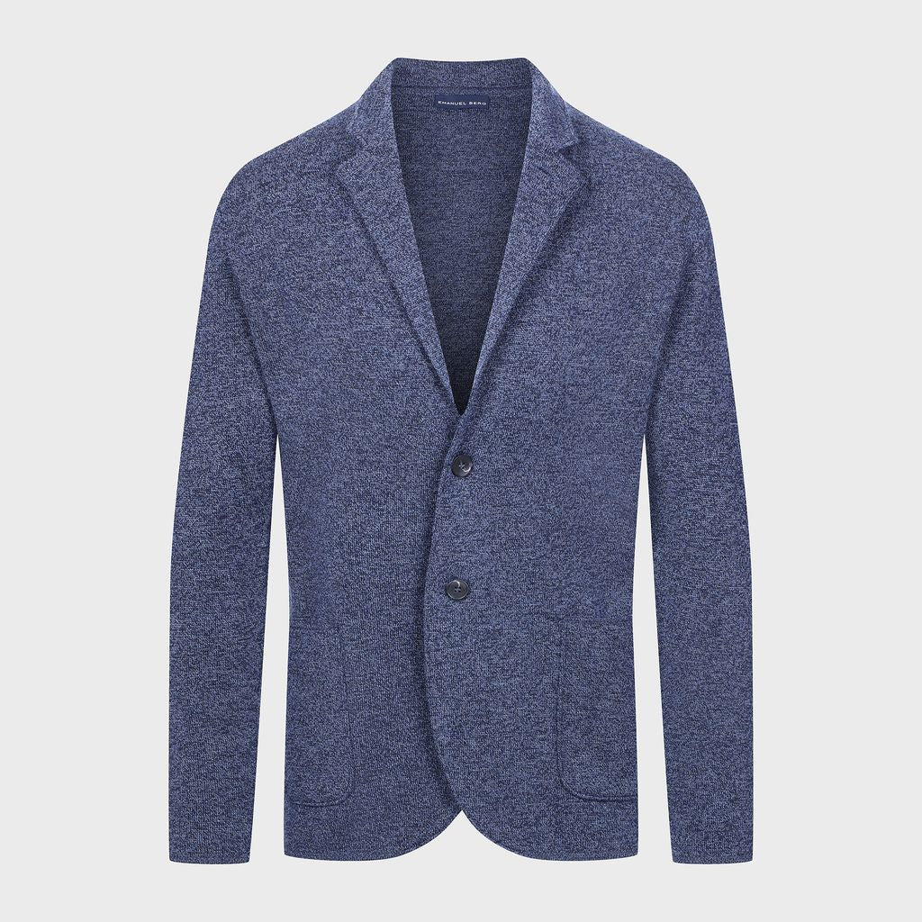 Premium Swacket with Two Buttons in 226 NAVY — Emanuel Berg