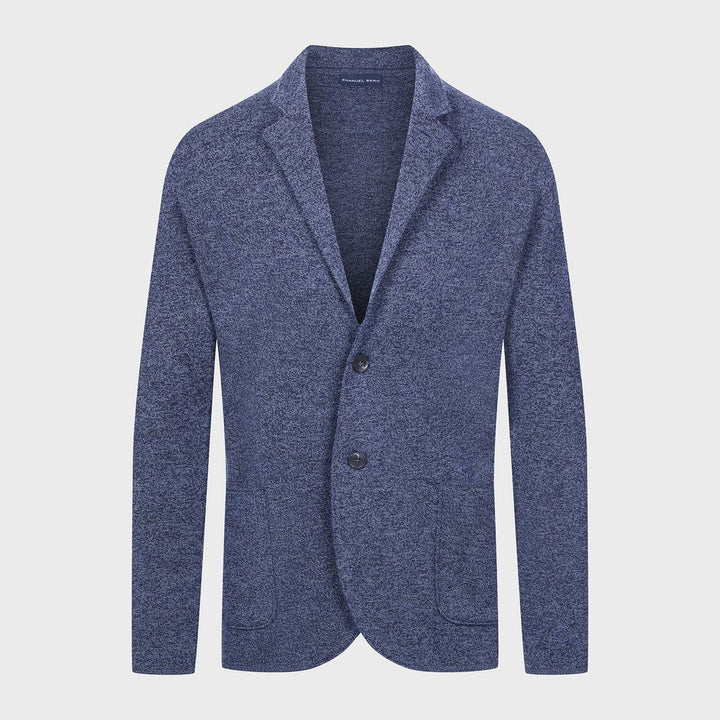 Premium Swacket with Two Buttons in Navy — Emanuel Berg