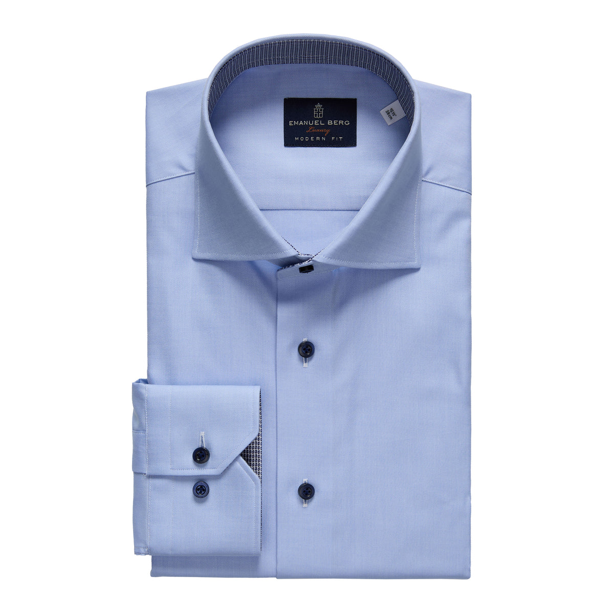 Yoga Twill Premium Stretch Shirt in Light Pastel Blue — Emanuel Berg