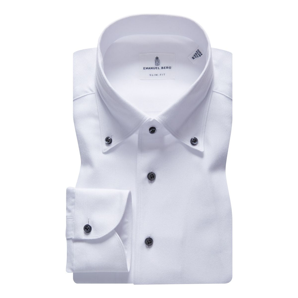 Brushed Casual Sartorial Shirt in White — Emanuel Berg