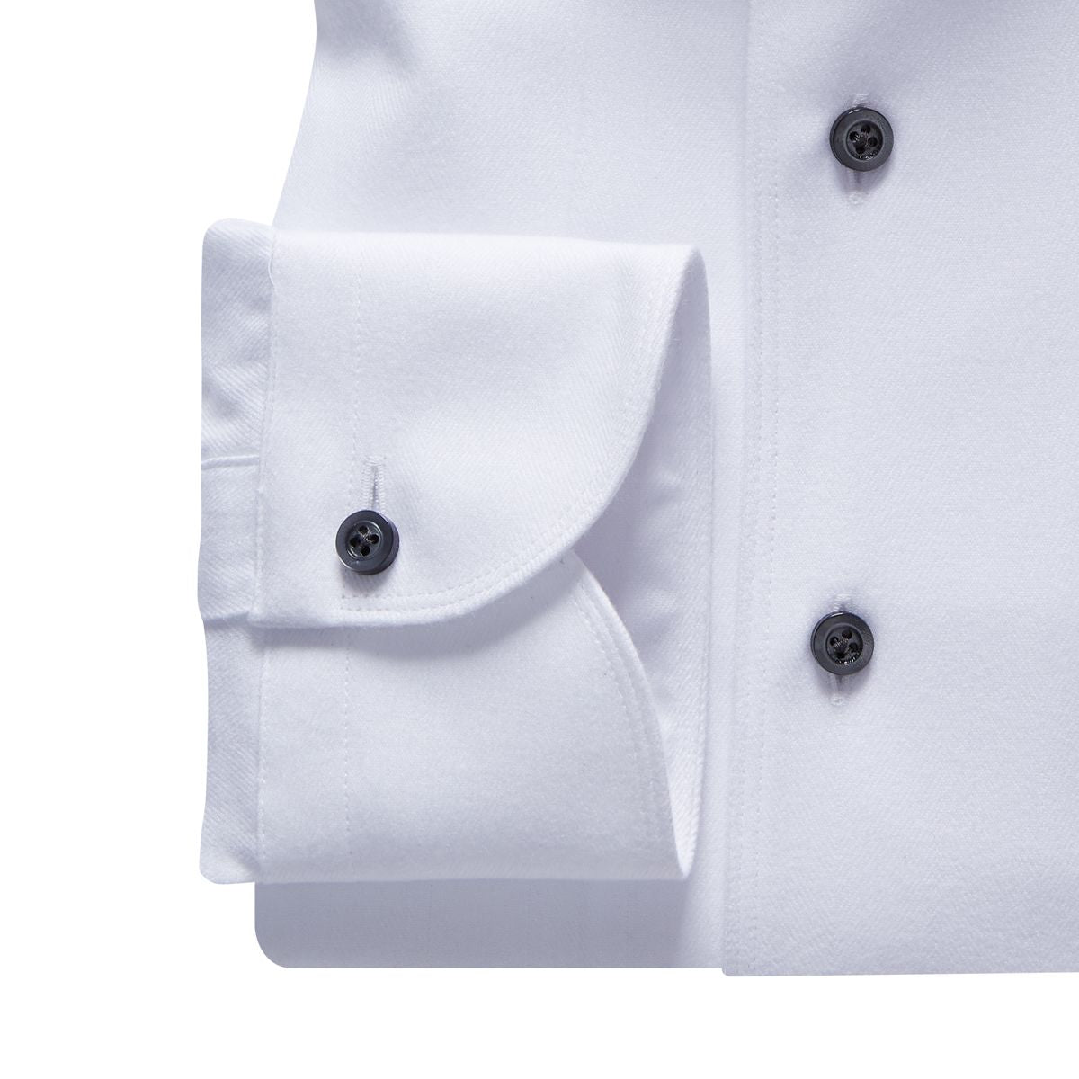 Brushed Casual Sartorial Shirt in White — Emanuel Berg