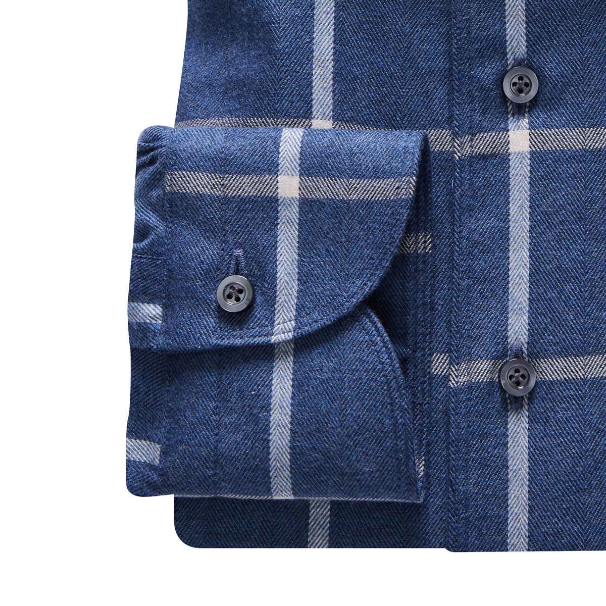 Brushed Casual Sartorial Shirt in Dark Blue — Emanuel Berg