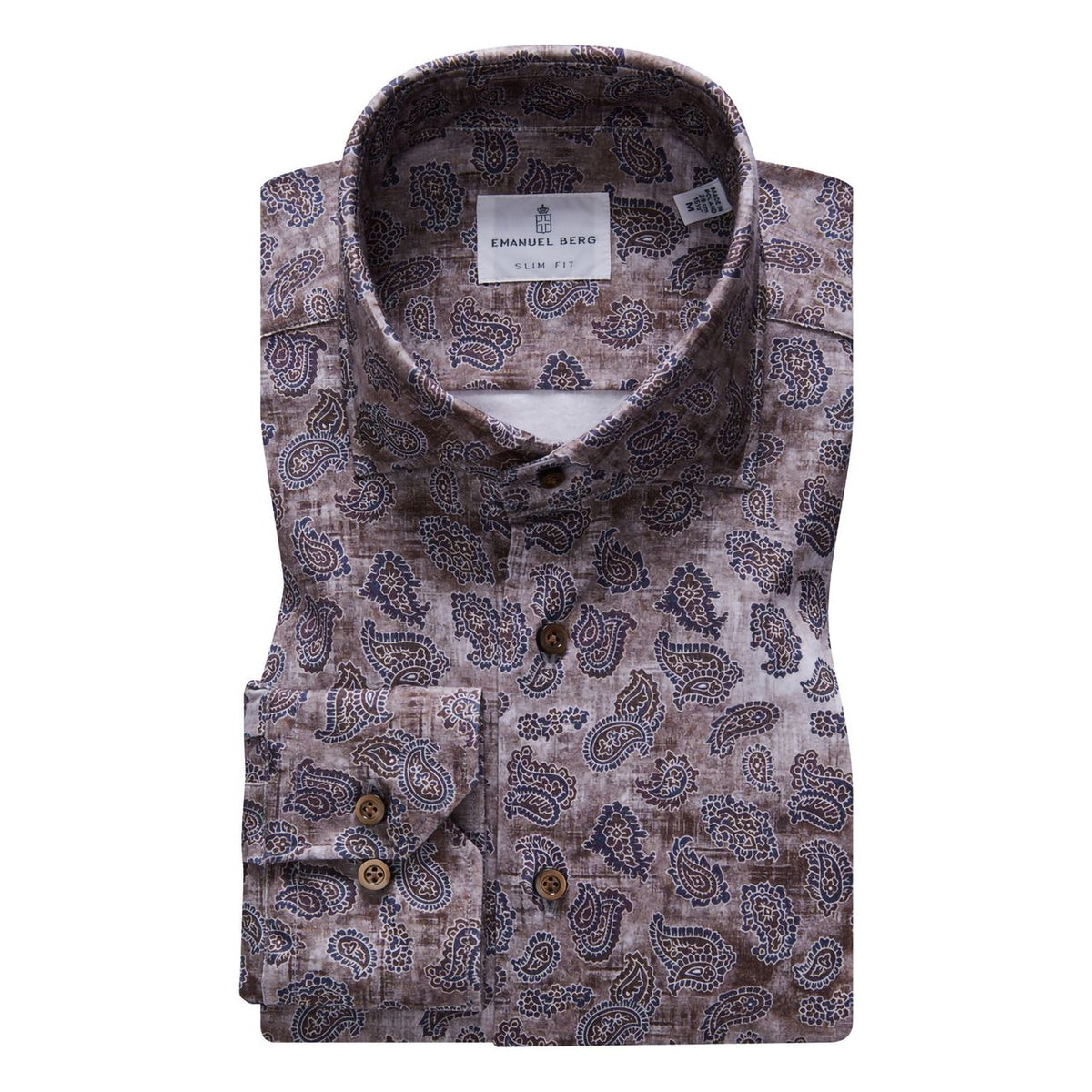 Modern 4Flex Stretch Knit Shirt in Medium Beige — Emanuel Berg