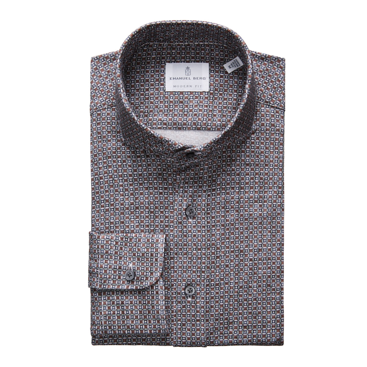 Stretch Jersey Knit Shirt in Dark Green — Emanuel Berg
