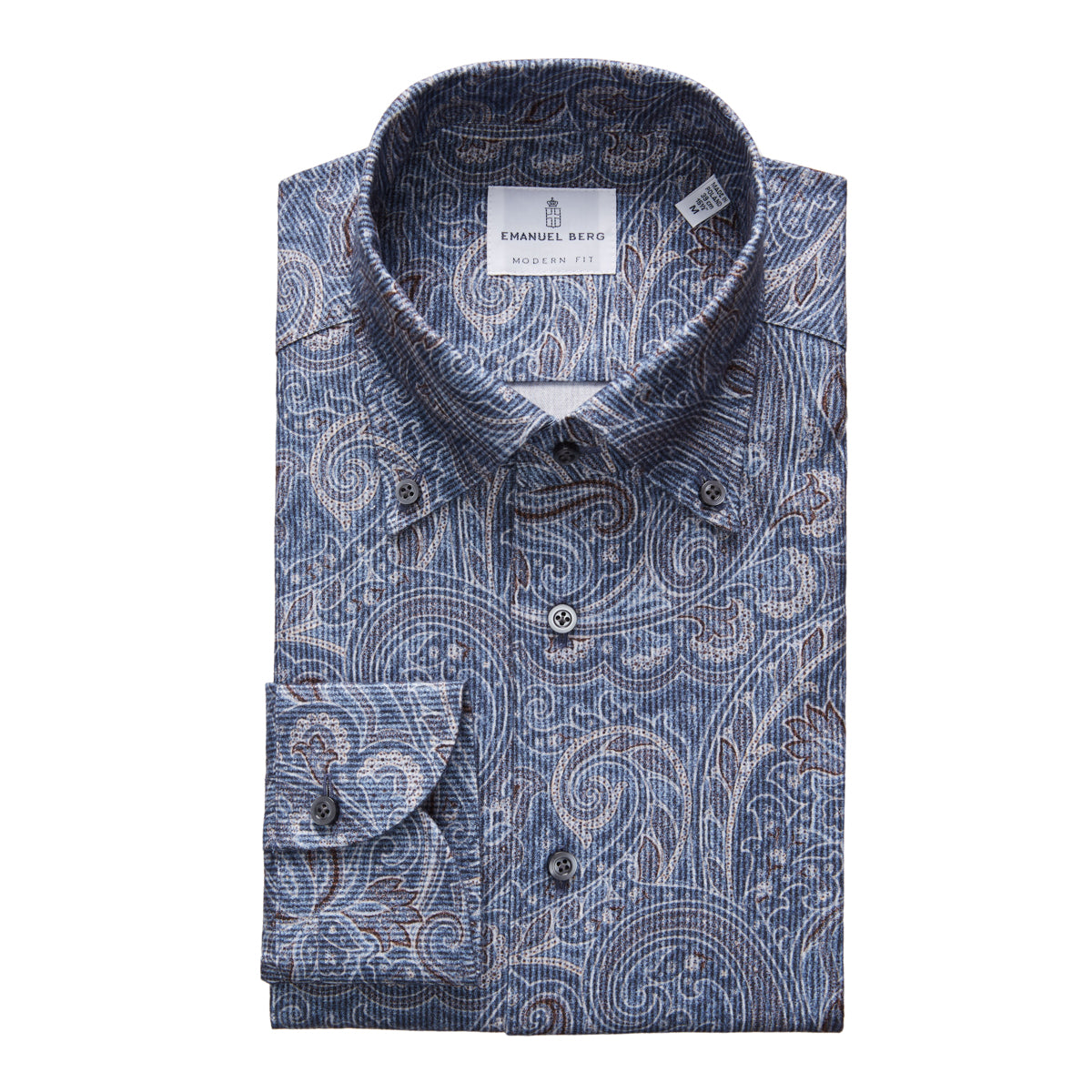 Ultra-Soft Brushed Twill Shirt in Dark Blue — Emanuel Berg