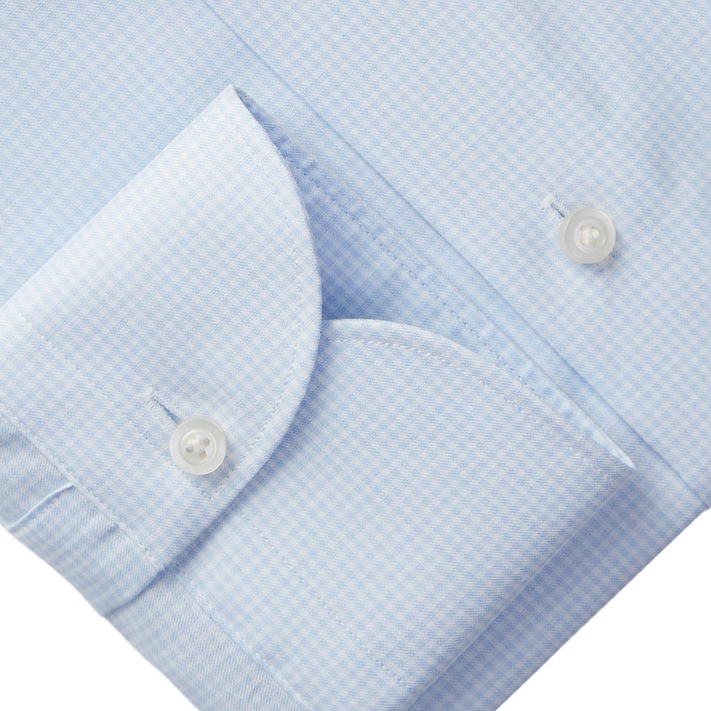 Yoga Twill Premium Stretch Shirt in Light Pastel Blue — Emanuel Berg