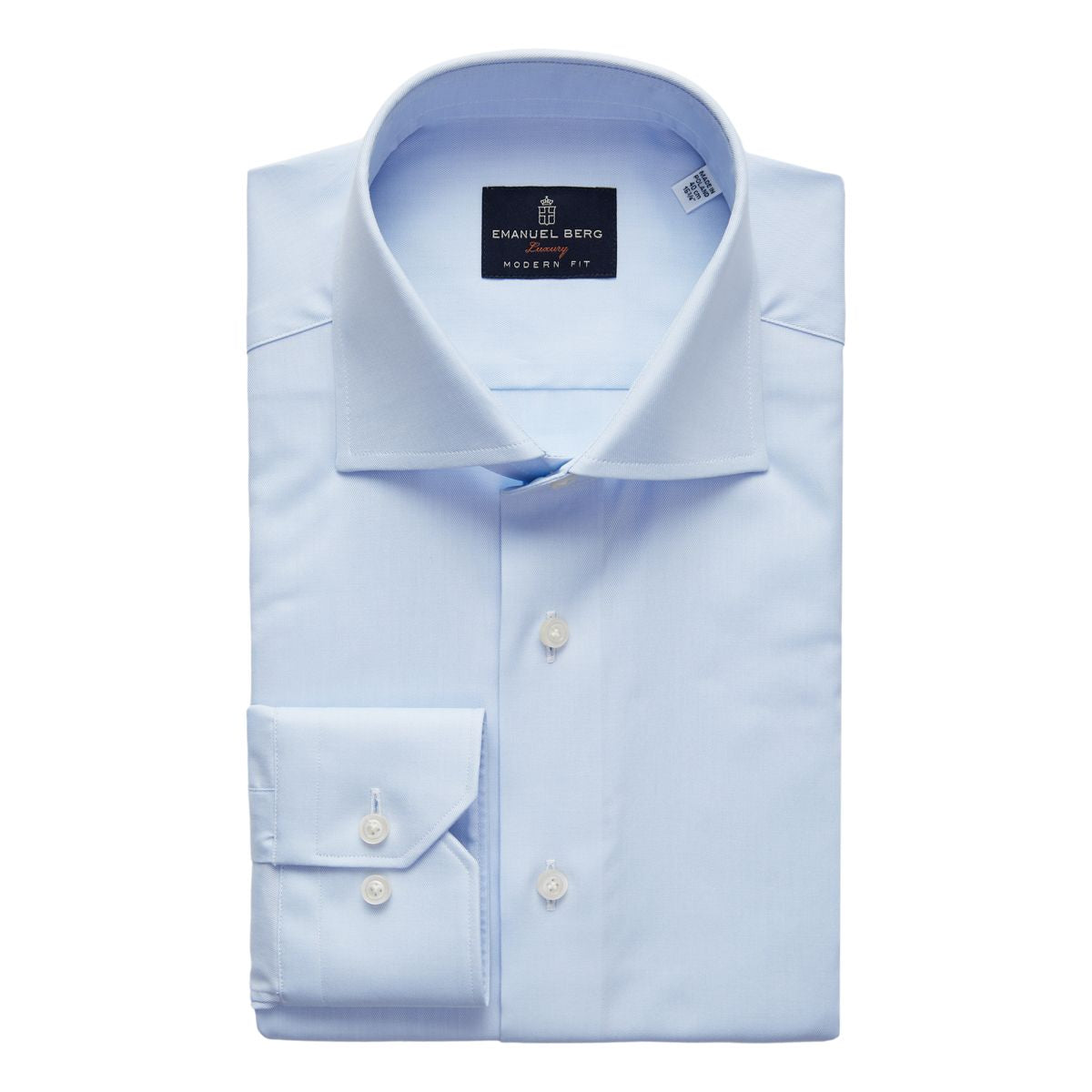Natural Stretch Yoga Twill Shirt in Light Pastel Blue — Emanuel Berg