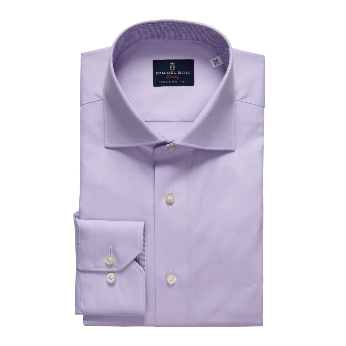 Yoga Twill Premium Stretch Shirt in Light Pastel Purple — Emanuel Berg