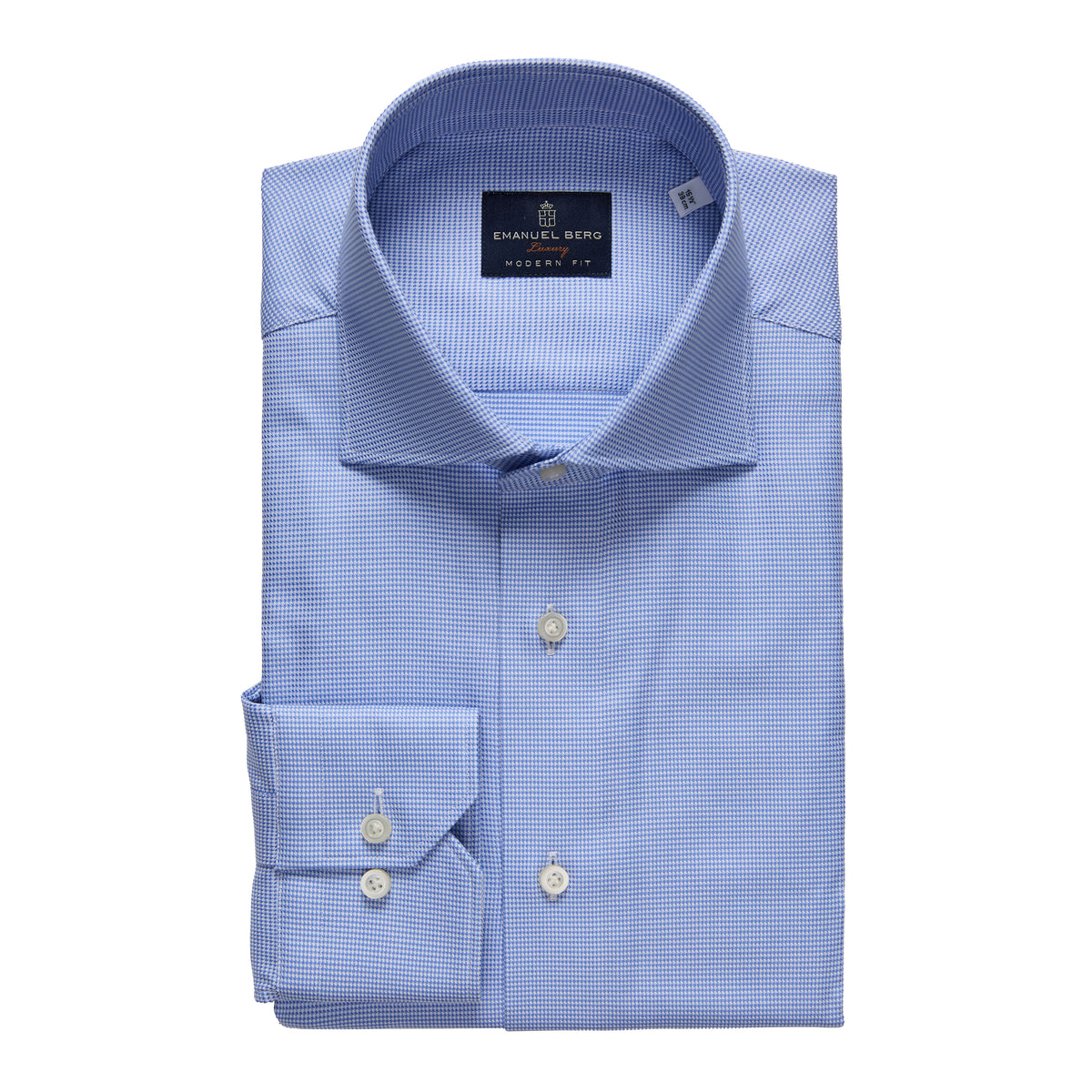 Yoga Twill Premium Stretch Shirt in Bright Blue — Emanuel Berg