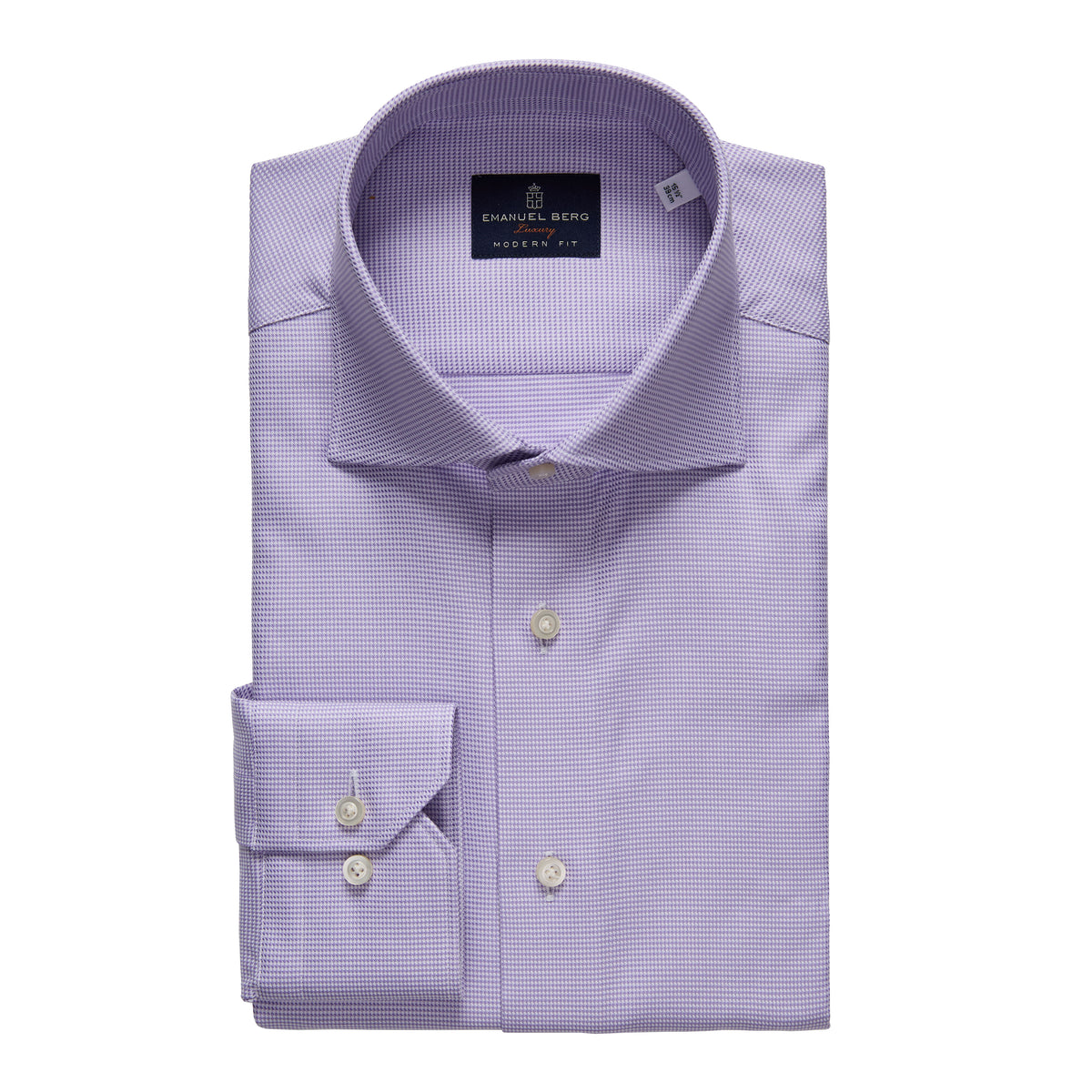 Yoga Twill Premium Stretch Shirt in Light Pastel Purple — Emanuel Berg