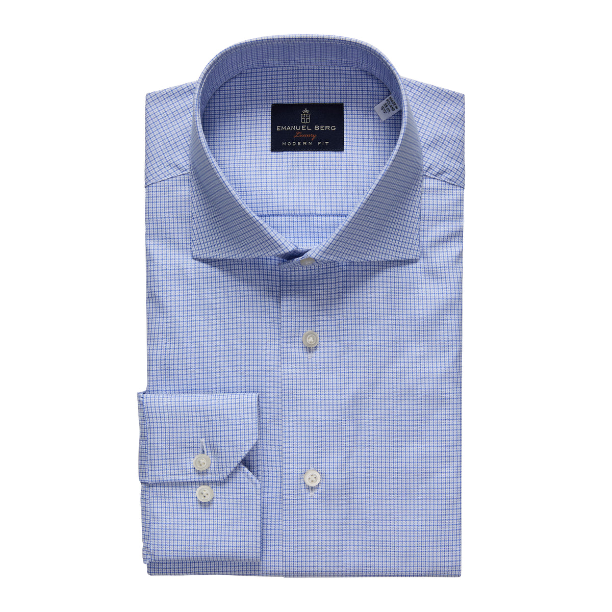 Yoga Twill Premium Stretch Shirt in Bright Blue — Emanuel Berg