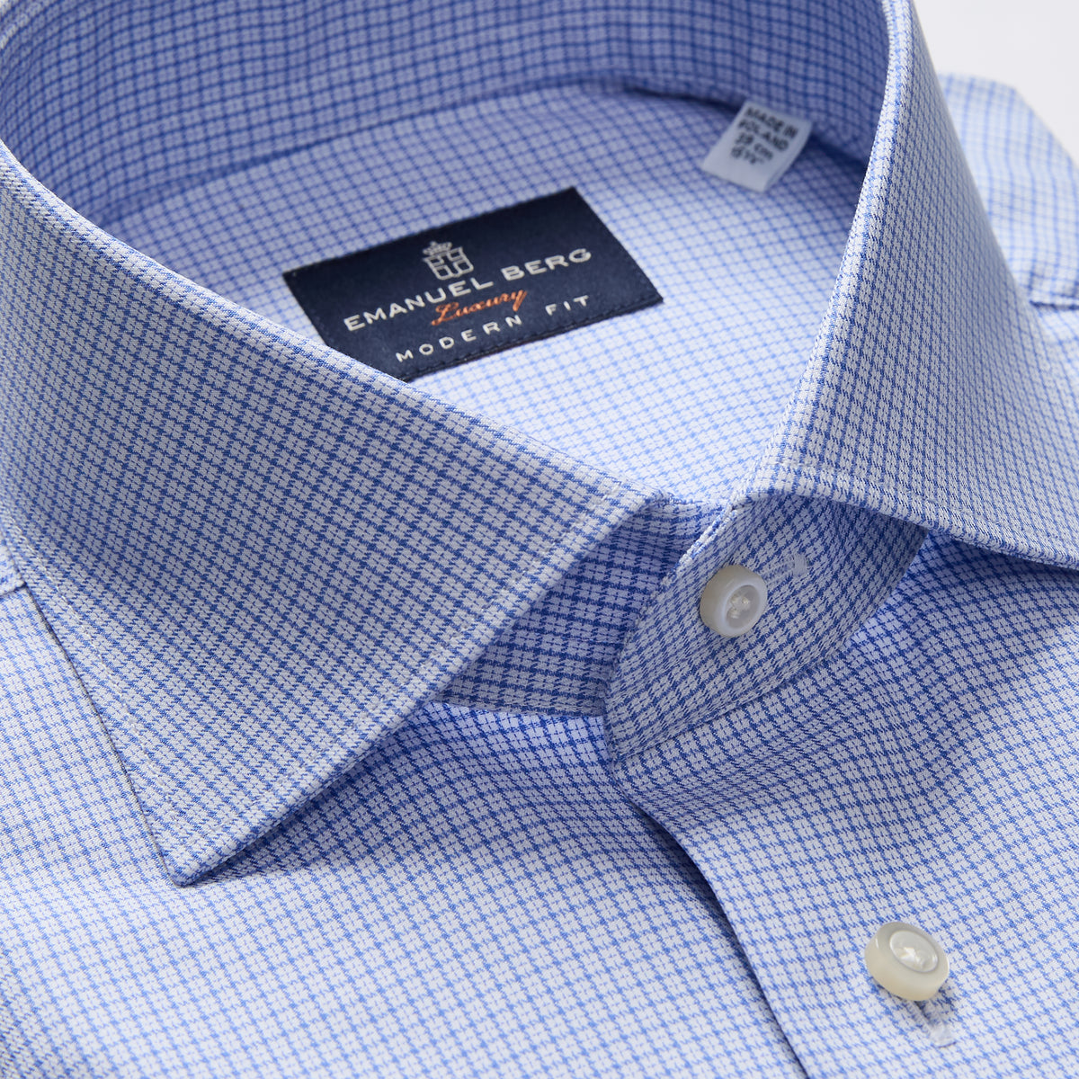 Yoga Twill Premium Stretch Shirt in Bright Blue — Emanuel Berg