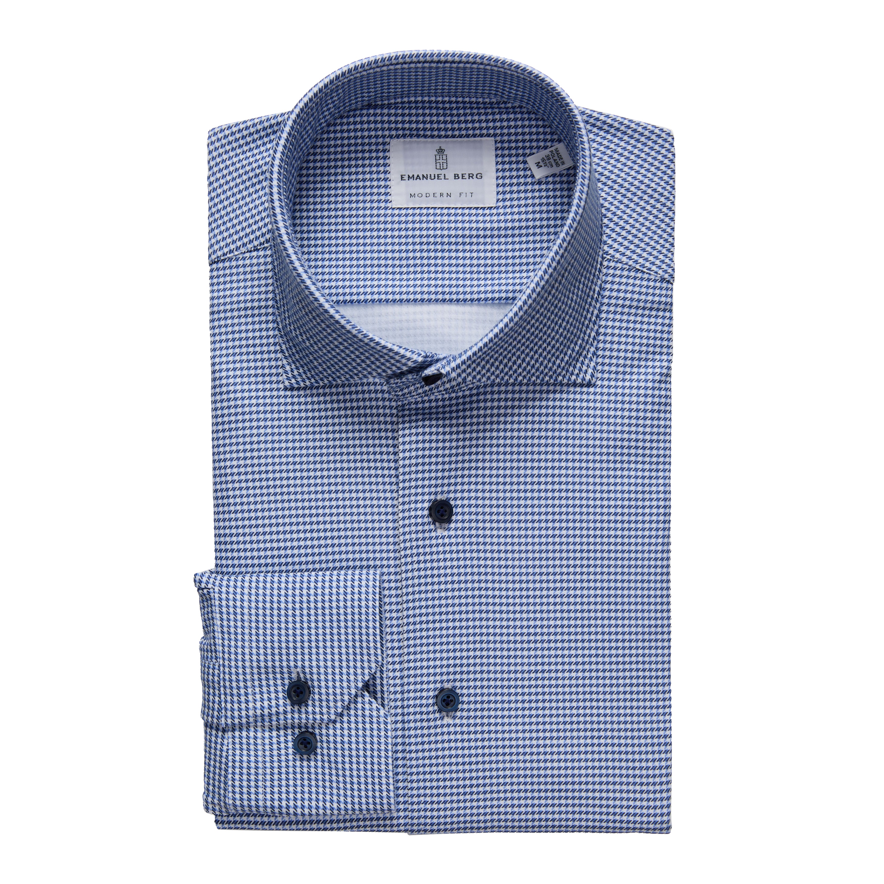 Modern 4 Flex Stretch Knit Shirt 38 / Bright Blue Modern 4 Flex Stretch Knit Shirt 38 / Bright Blue