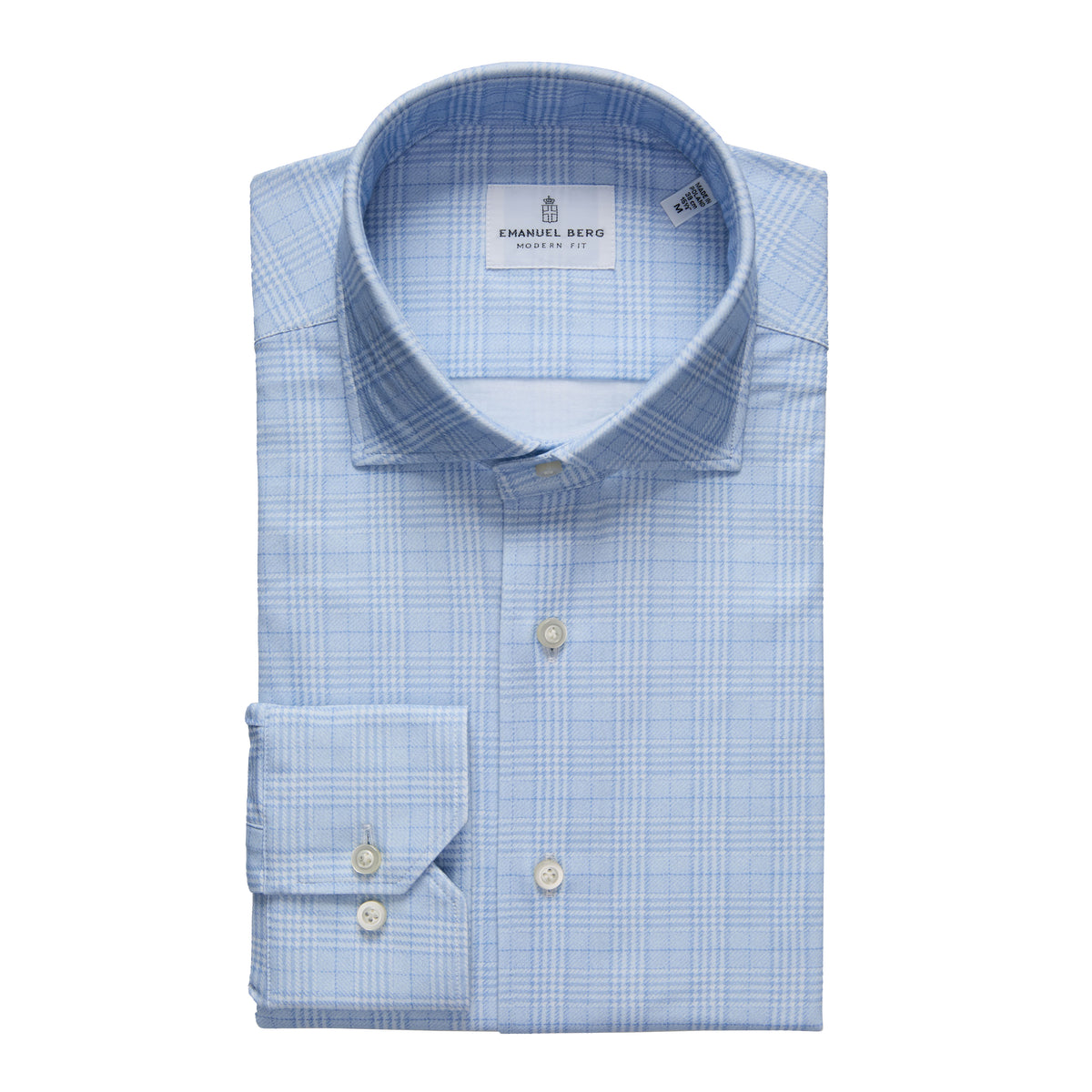Modern 4 Flex Stretch Knit Shirt in Bright Blue — Emanuel Berg