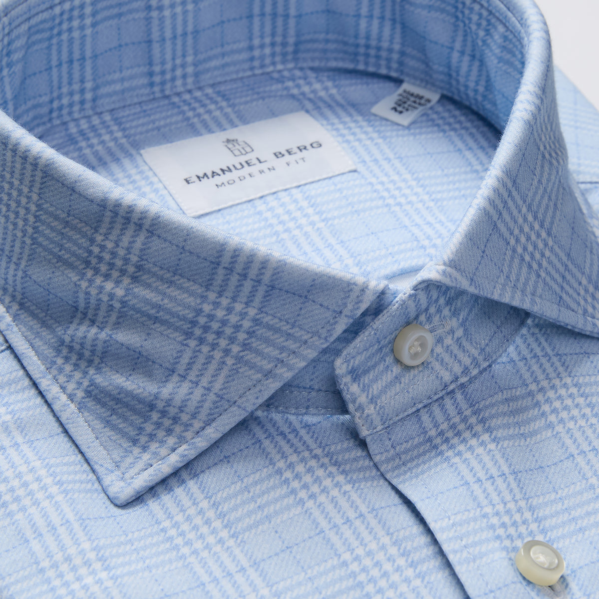 Modern 4 Flex Stretch Knit Shirt in Bright Blue — Emanuel Berg