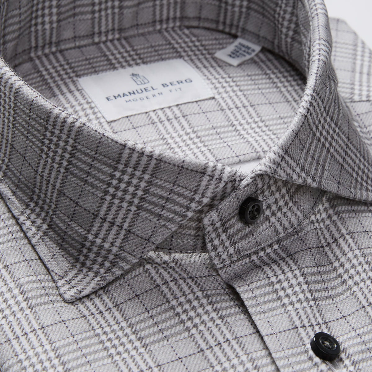 Modern 4Flex Stretch Knit Shirt in Light Grey — Emanuel Berg
