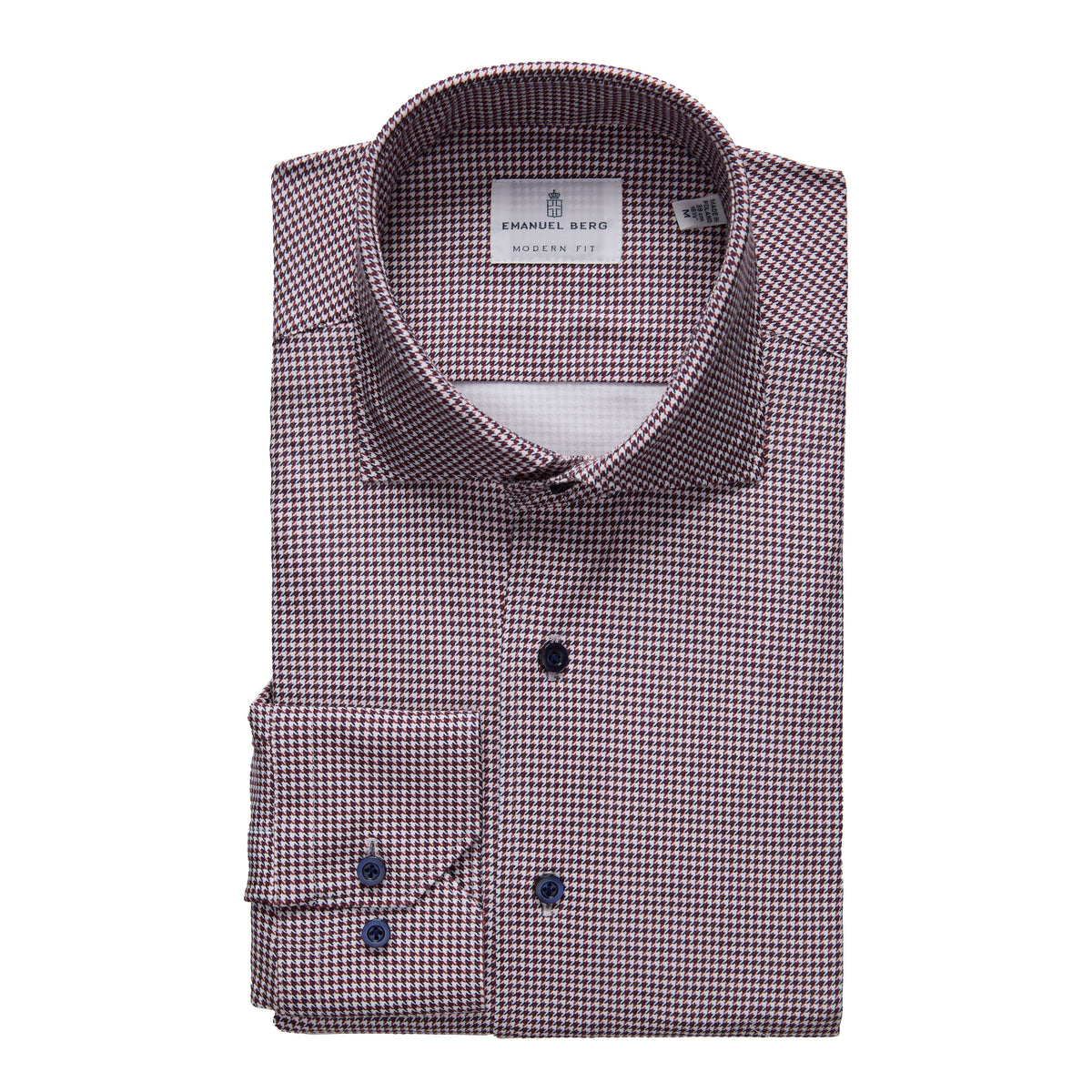 Modern 4Flex Stretch Knit Shirt in Medium Red — Emanuel Berg