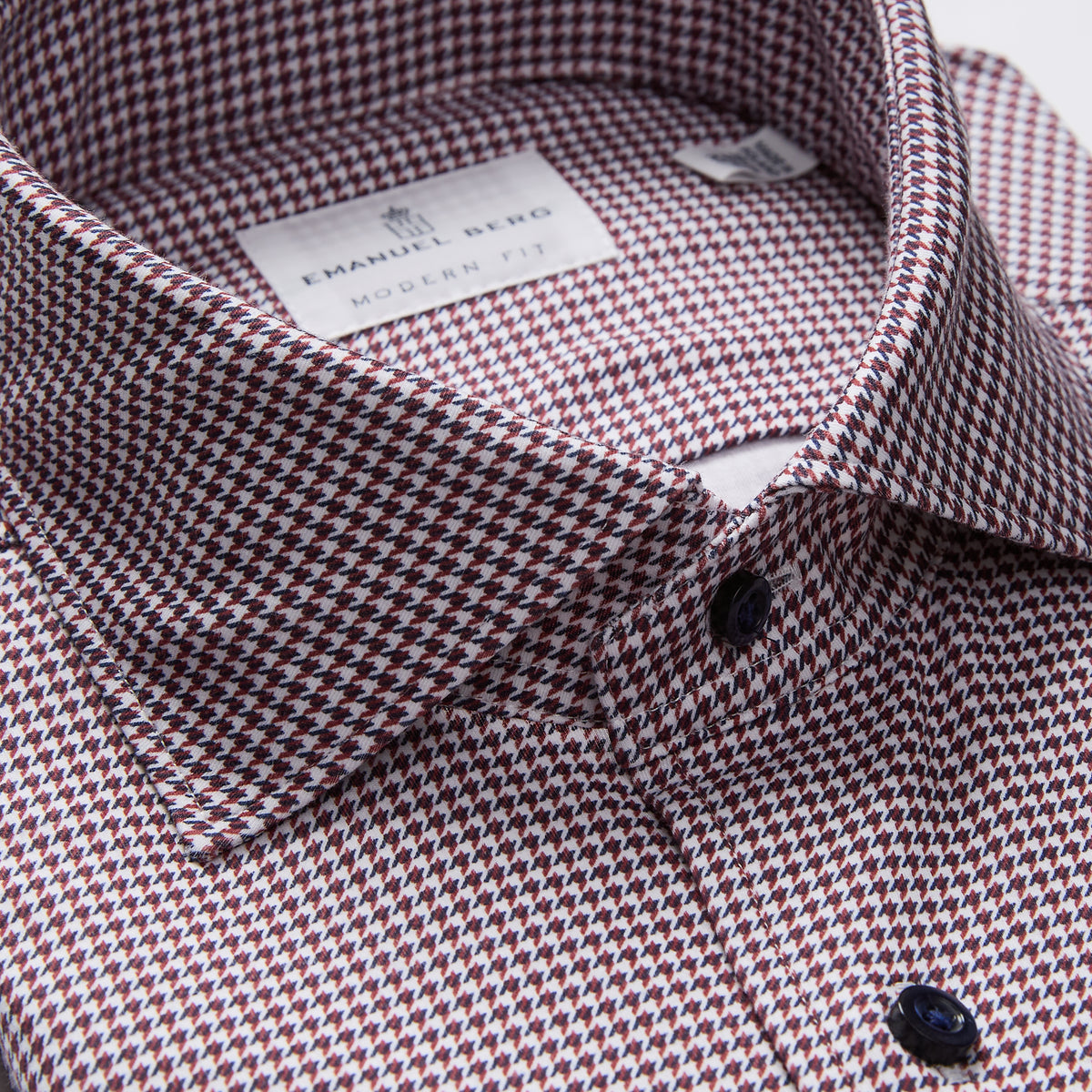 Modern 4Flex Stretch Knit Shirt in Medium Red — Emanuel Berg