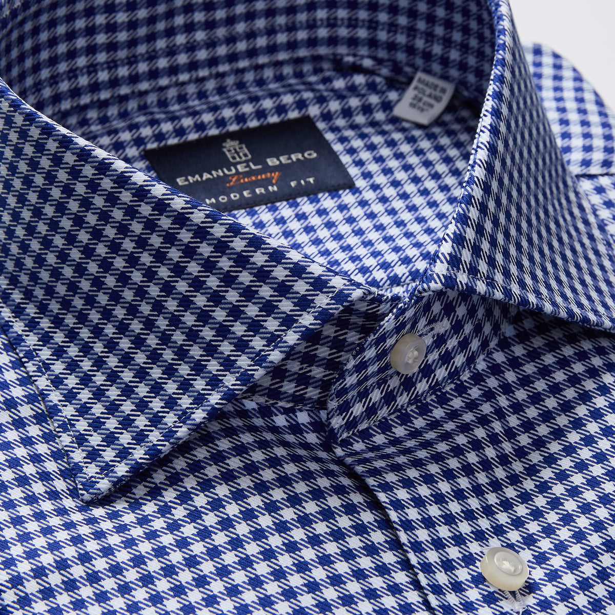 Yoga Twill Premium Stretch Shirt in Navy — Emanuel Berg