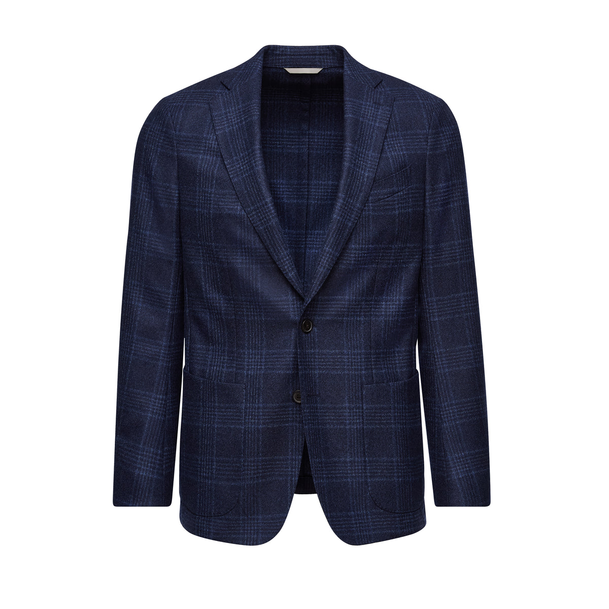 Wool Flannel D-Constructed Shirt Jacket in MF DARK BLUE — Emanuel Berg