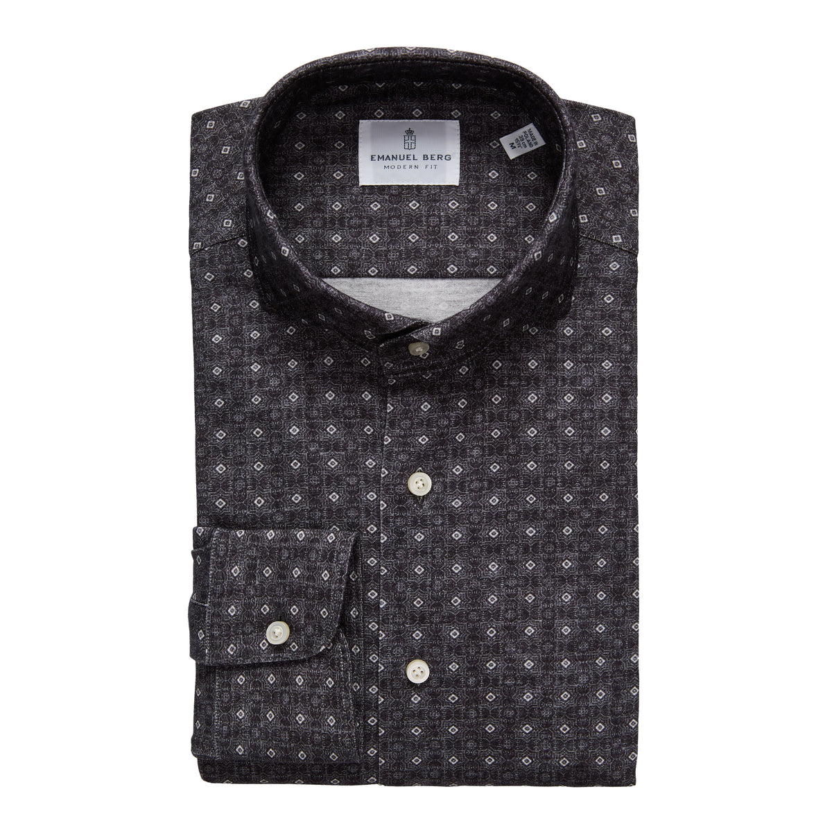 Premium Jersey Knit Shirt in Charcoal — Emanuel Berg