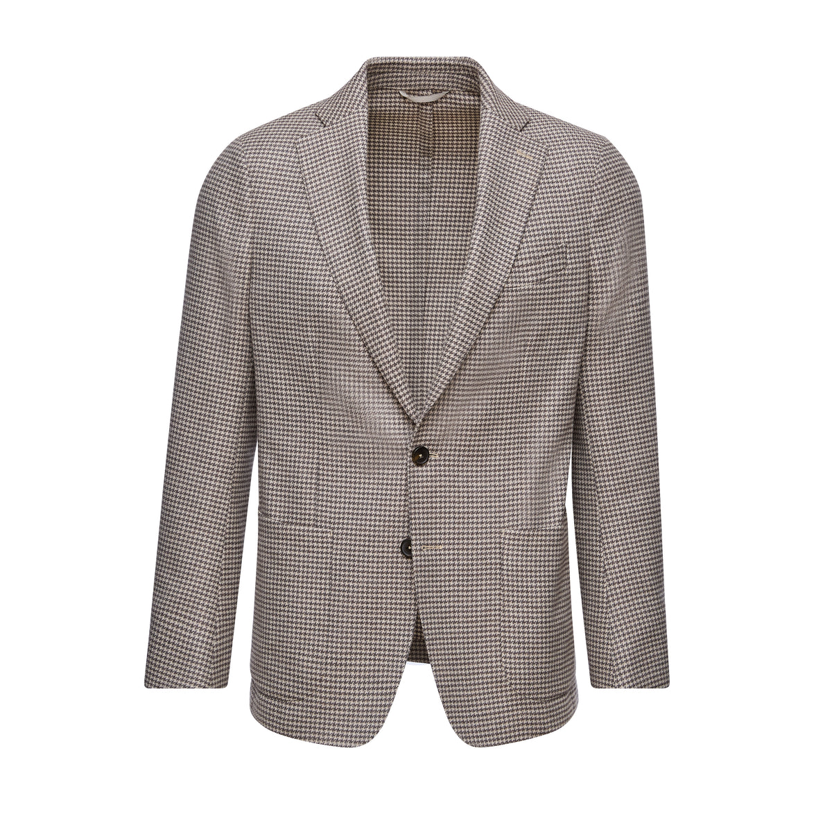 Houndstooth Twill Shirt Jacket in MF MEDIUM GREY — Emanuel Berg
