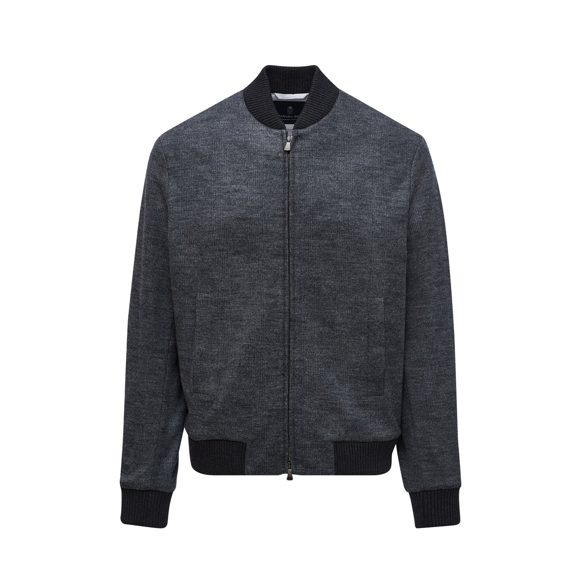 Checked Wool Blouson