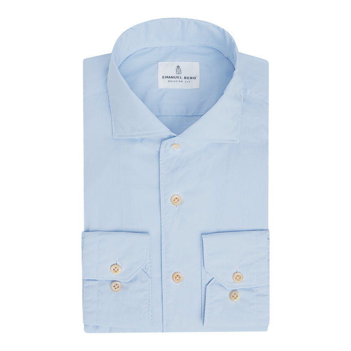Washed Natural Stretch Yoga Poplin Shirt