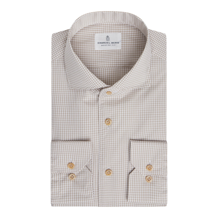 Washed Natural Stretch Yoga Poplin Shirt