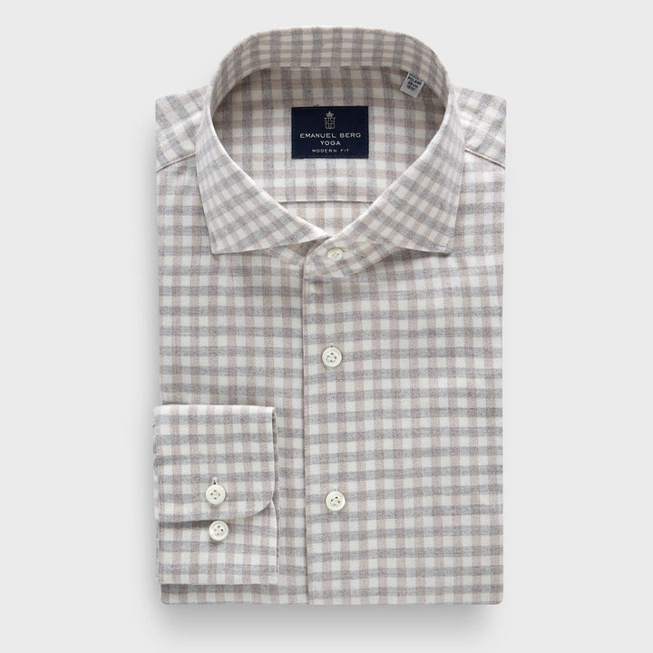 Premium Luxury Yoga Cashmere Touch Shirt in Light Beige — Emanuel Berg