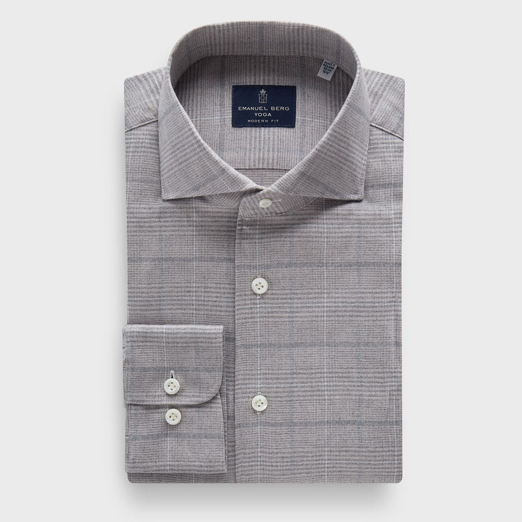 Premium Luxury Yoga Cashmere Touch Shirt in MF MEDIUM BEIGE — Emanuel Berg