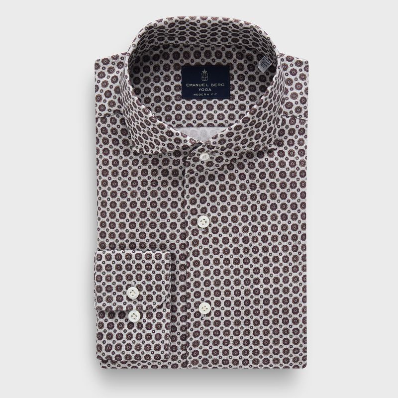 Premium Luxury Yoga Cashmere Touch Shirt in MF MEDIUM BROWN — Emanuel Berg
