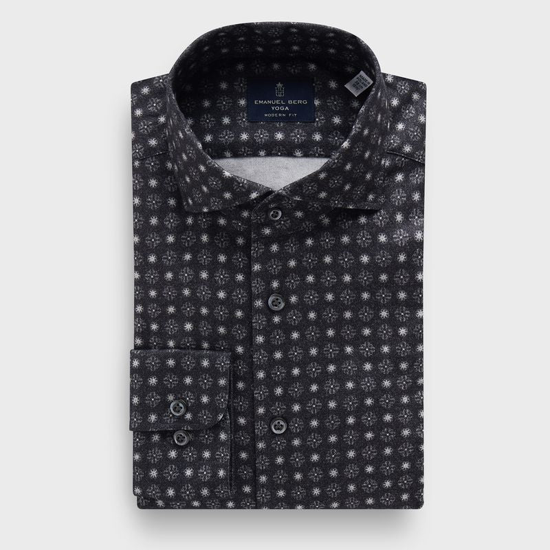 Premium Luxury Yoga Cashmere Touch Shirt in MF CHARCOAL — Emanuel Berg