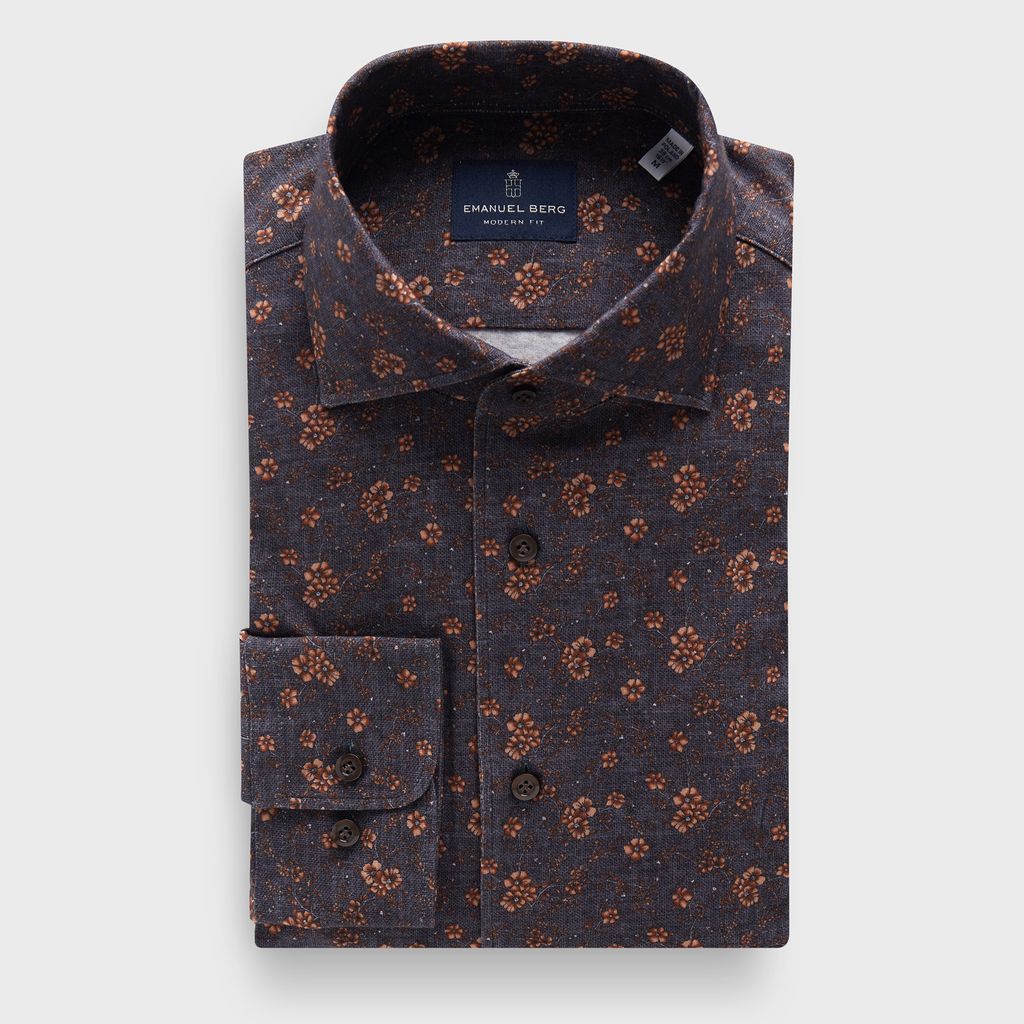 Premium Quality Full Button Jersey Knit Shirt in MF GREY — Emanuel Berg